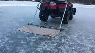 DIY backyard ice rink zamboni all metal