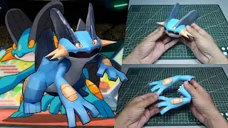 Pokemon Figures Making | SWAMPERT | ラグラージ Laglarge | Pokemon Papercraft