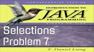 Introduction to Java Programming Problem 3.7