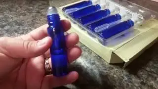 DorisMax Cobalt Blue, Glass Roller Bottles, for essential oils