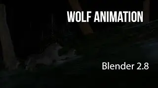 3D Wolf running animation/Blender 2.8