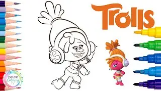 How to Color Trolls DJ Suki | Ohuhu Markers