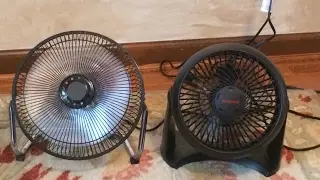 Fan comparison. Mainstays High Velocity fan Vs. Honeywell Air Circulator.