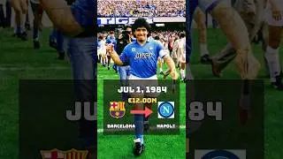 Maradona Evolution (1979-1997) | All transfer fees #football #evolution #shortvideo