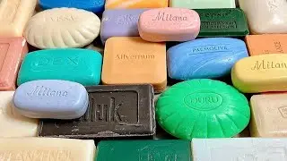 ASMR soap cutting 💚 Speed