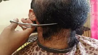 World Youngest Village Barber Man Very Huge 7 inches Long Beard full Yransformation step by step