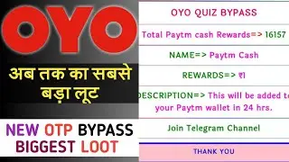 🤑OYO Online Refer Script | Earn Daily PAYTM Cash