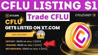 Coinfluence (CFLU) Token Listing XT.com Exchange - Coinfluence Launch - Deposit CFLU to XT Exchange