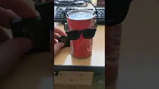 Vintage Retro 1990s Red Coca-Cola Original Dancing Coke Can. Working condition