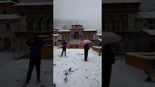 Badrinath ji live snowfall today | Badrinath Dham | Badrinath Dham Snowfall