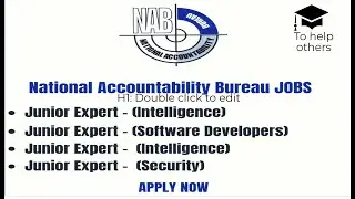 NAB Jobs 2020 &ndash; National Accountability Bureau | Apply Now