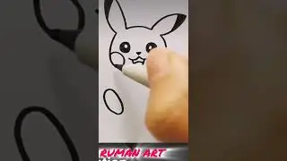 how to draw a pikachu #shorts #drawing #tutorial #video