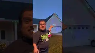 How does a little person put up Christmas lights?