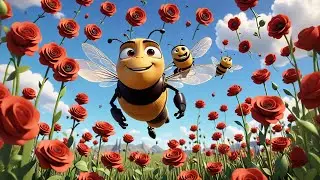 Four Busy Bees Learn to Count | Counting Song for Kids | Educational Numbers Rhyme