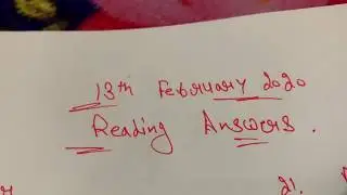 13 February 2020 IELTS reading answers |The invigilator