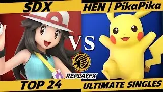 ReplayFX Smash Ultimate Top 24: SDX (Pokemon Trainer) vs PikaPika (Pikachu)