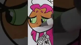 Teen Titans Go Starfire Ranger Girl Coloring Book Page #shorts #coloring #teentitansgo