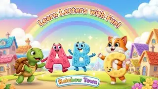 Learn ABC with Rainbow Town | Fun Alphabet Song for Toddlers