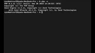 how to check the version of php in mac terminal ?