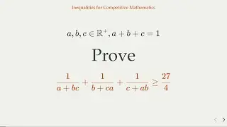 A Competitive Math Problem in Inequality