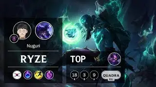 Ryze Top vs Kennen - KR Master Patch 9.10
