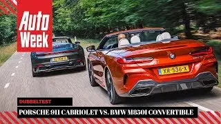 BMW M850i Convertible vs. Porsche 911 Cabriolet - AutoWeek dubbeltest - English subtitles