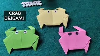 Cara Membuat Kepiting Dari Origami |  Origami Kepiting | Crab Origami #diy  #papercraft  #origami