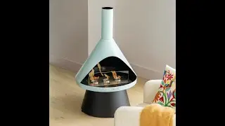 Mid-Mod Gel Fuel Fireplace