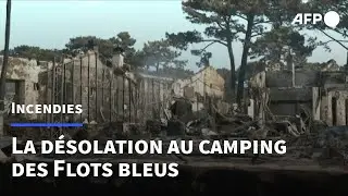 Au camping des Flots bleus, derrière Patrick Chirac encore debout, la désolation | AFP