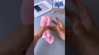 how to make  teddy bear with towel | towel teddy bear #easy #shorts