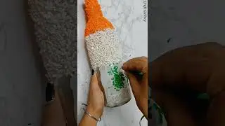Unique Independence Day Craft | Rice And Bottle Craft #shorts #youtubeshorts #viralshorts