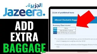 How to Add Extra Baggage in Jazeera Airways 2025 (EASY GUIDE)