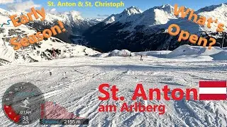 [4K] Skiing St. Anton am Arlberg and St. Christoph Early Season - What's Open? Austria, GoPro HERO11