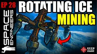 How to MINE ICE FAST (EP28) Space Engineers Survival [2025]