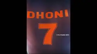 Dhoni Birthday Motion Poster Status💕Dhoni Birthday Whatsapp Status💕Dhoni Status💕Tharik Editz💕