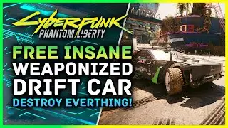 Cyberpunk 2077 | Insane Weaponized Drift Car - Type 66 HOON Ken Block Location Phantom Liberty 2 0