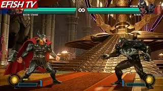 Thor & Doctor Strange vs Venom & Ultron (Hardest AI) - Marvel vs Capcom: Infinite