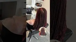 Sisterlocks retightening close-up (so satisfying) #sisterlocks #locs  #retightening