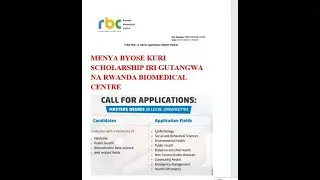 📢📢📢📢📢📢RBC UPDATES: IGA MASTER'S DEGREE KURI SCHOLARSHIP, MBEGA UBURYOHE WE!!! 📢📢📢📢📢📢