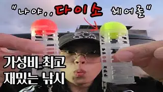 '다이소 헤어롤'로 벵에돔 낚시했습니다… 이게 된다고요?😳🎣 