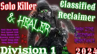 The Division 1 - Classified Reclaimer, Solo Pve/Pvp Dps Skill Build, 4K, Xbox Series X Works In 2025