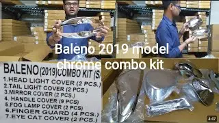 Baleno 2019 model chrome combo kit set of 7 #caraccessories