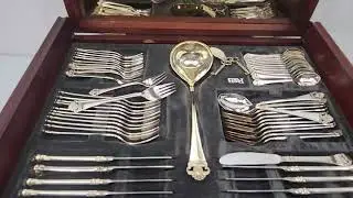 Robbe & Berking 69-piece Rosenmuster Flatware set
