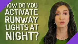 How do you activate runway lights at night?
