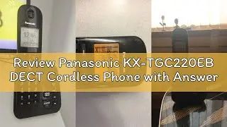 Review Panasonic KX-TGC220EB DECT Cordless Phone with Answering Machine, 1.6 Inch Easy-to-Read Backl