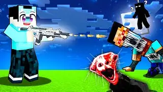 OVERLEVEN In Minecraft HORROR Wereld, Maar Ik Heb GEWEREN!
