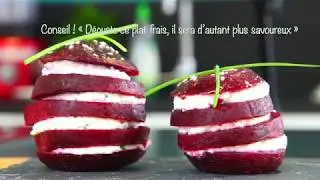 Fonds Le Saint - Recette du mille-feuille de betterave au chèvre frais