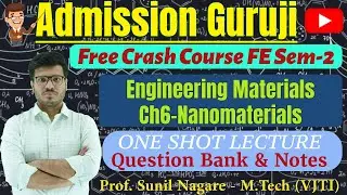 One Shot Lecture-Ch6-Nanomaterials-Engineering Materials-Chemistry 2-FE-SEM2-MU-Admission Guruji