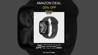 Apple Watch Series 11 GPS 42mm Jet Black Aluminum with Black Sport Band Fitness Tracker