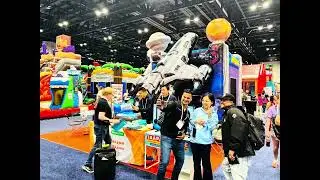 2025 USA iaapa expo|Inflatable Starship wet dry Water Combo |Ginflatables